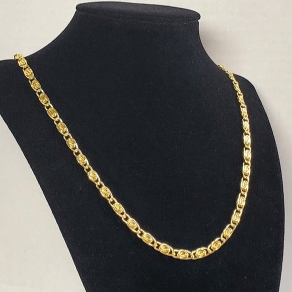 Jewelry | 24 Womens 14k Gold Chain Link Necklace Streetwear 14 Karat 24 ...